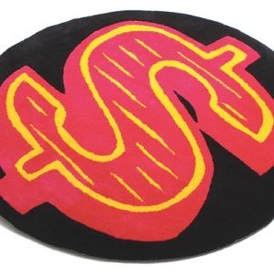 BBC dollar sign rug. Nwt sealed in oh plastic. 30" X 31"